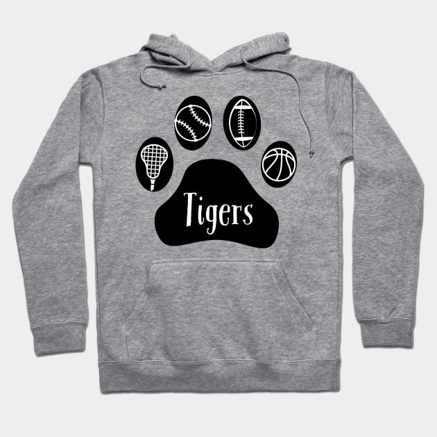 Tigers sports paw Hoodie by Dragon Shenanigans